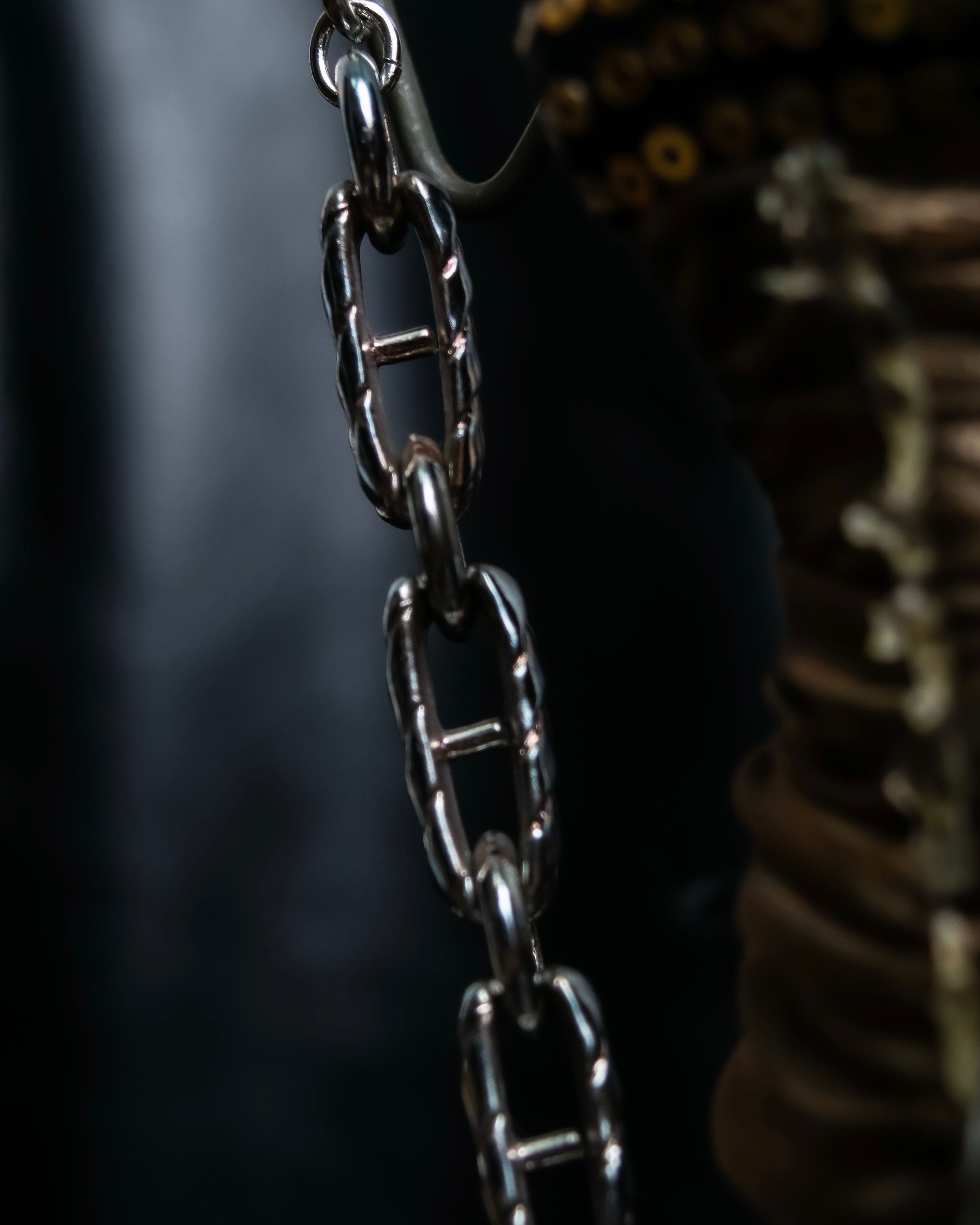 "Yves Saint Laurent" Overlapping fabric motif necklace