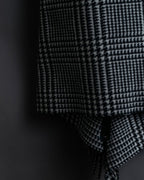 “BALENCIAGA  18AW” Virgin wool  plaid wrapped skirt