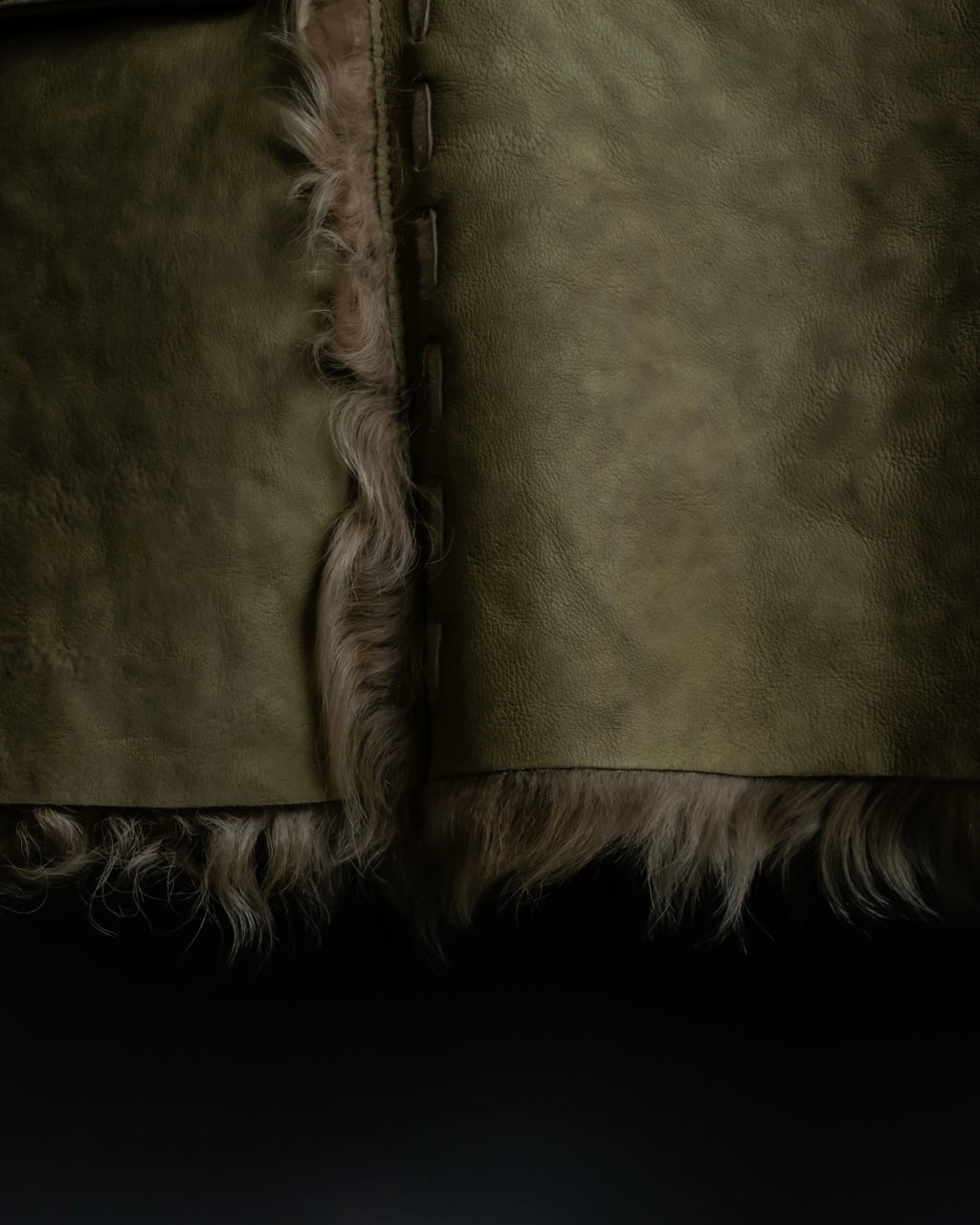 Vintage kargan lamb suede combination jacket