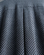 Vintage three-dimensional processed monotone polyester shirt