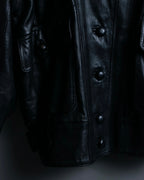 Vintage racoonfur leather blouson