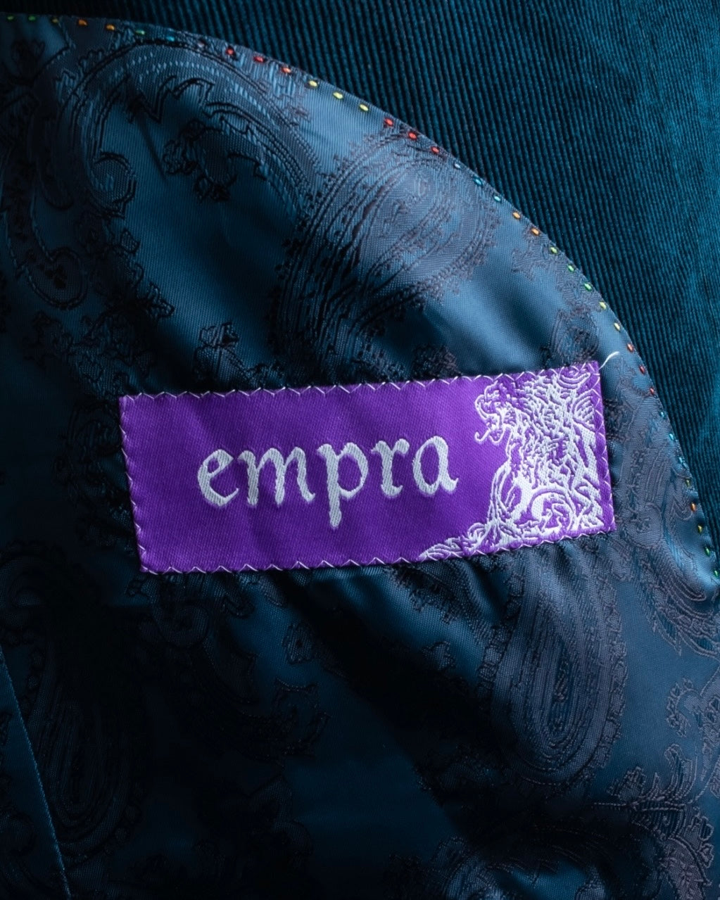 XL Vintage iridescent corduroy tailored jacket