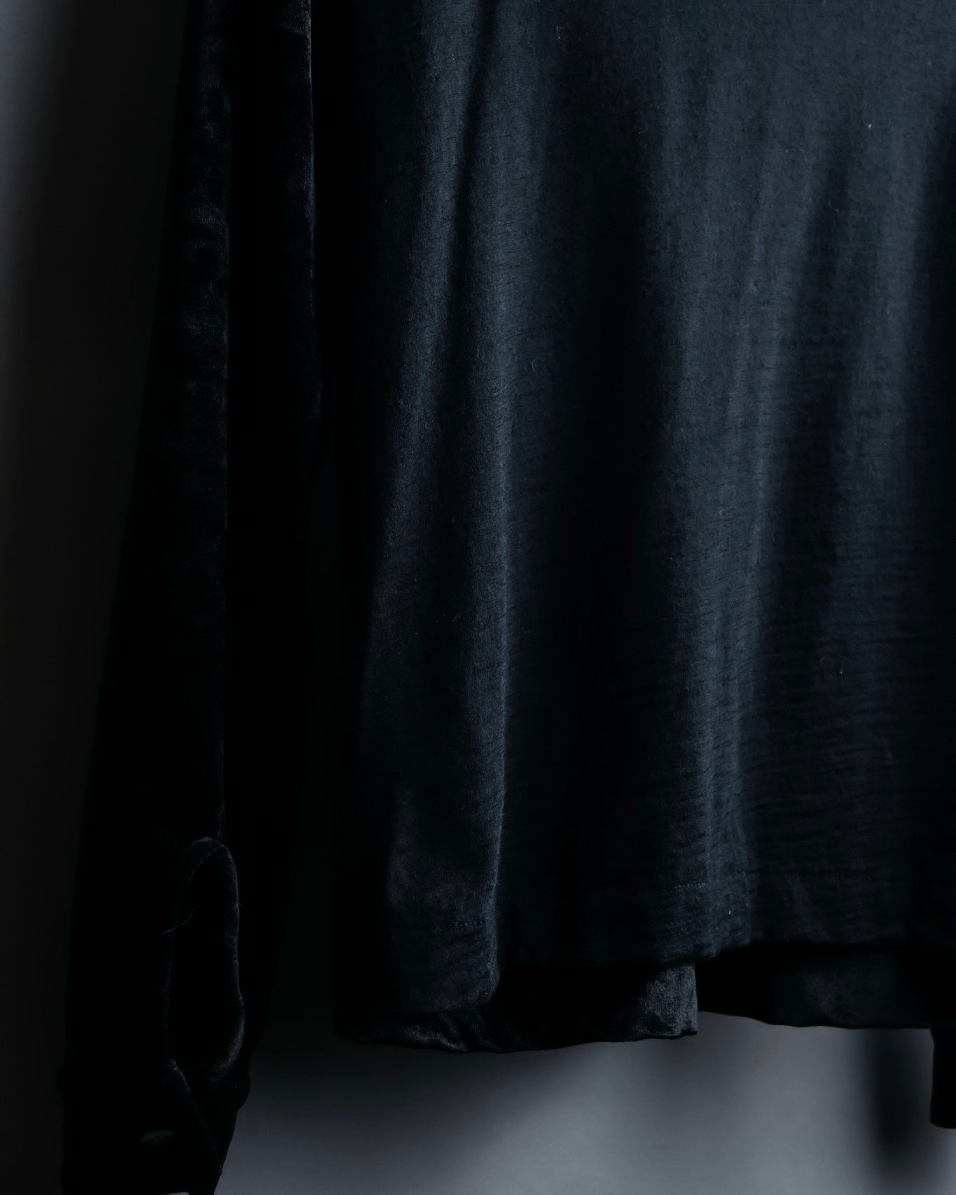 "tricot COMME des GARCONS" Mad velour avant-garde gathered shirt