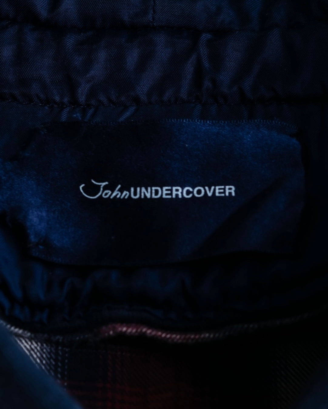 “John UNDERCOVER” gown designed check long hoodie