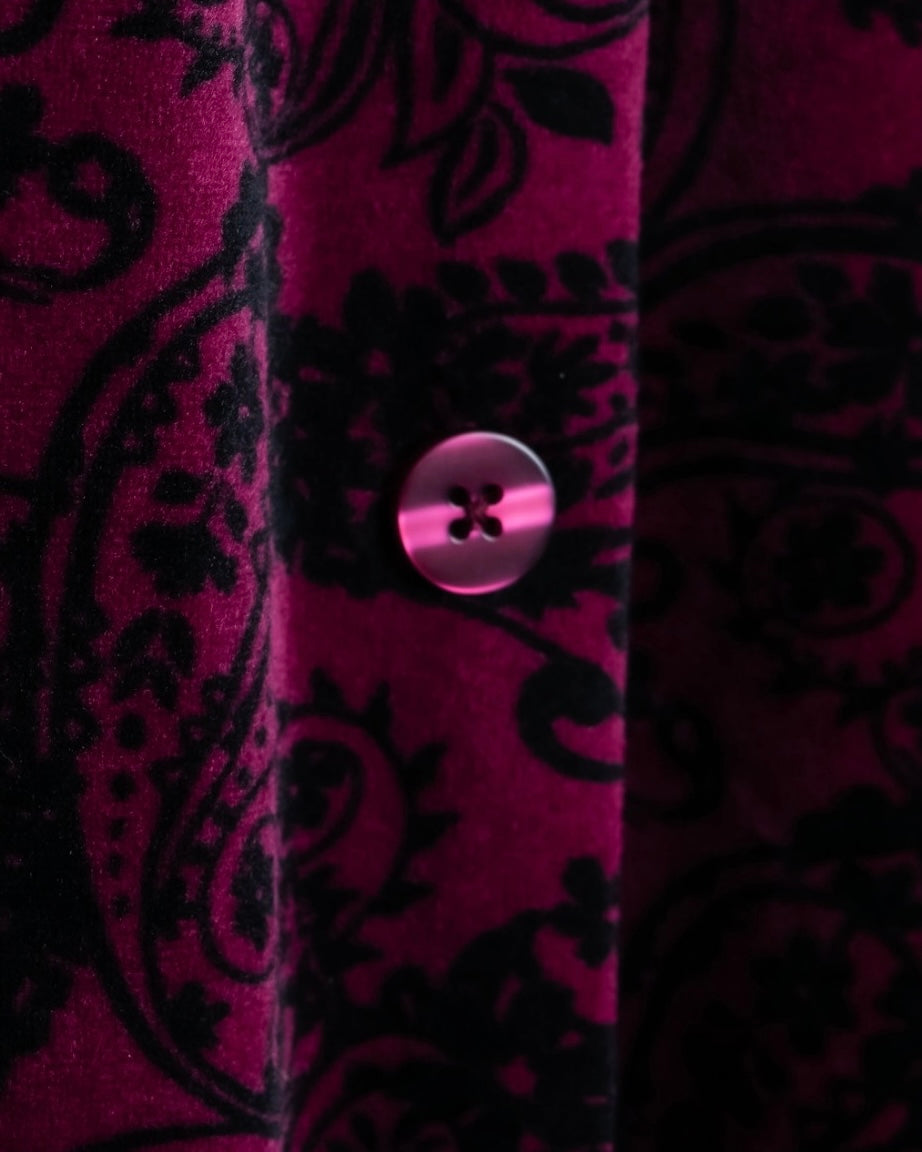 Vintage paisley velour shirt
