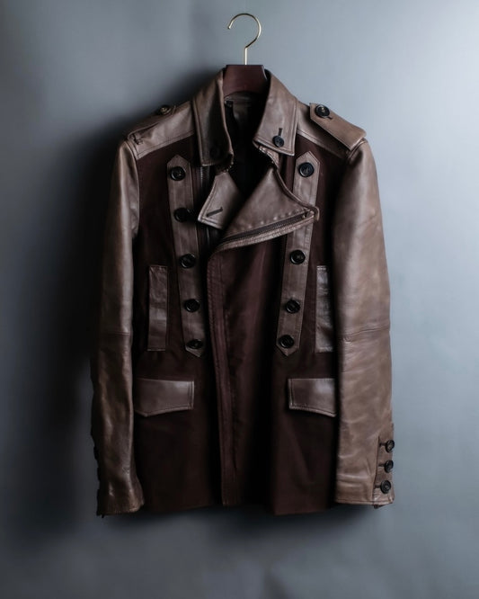 00's dal zip napoleon leather jacket