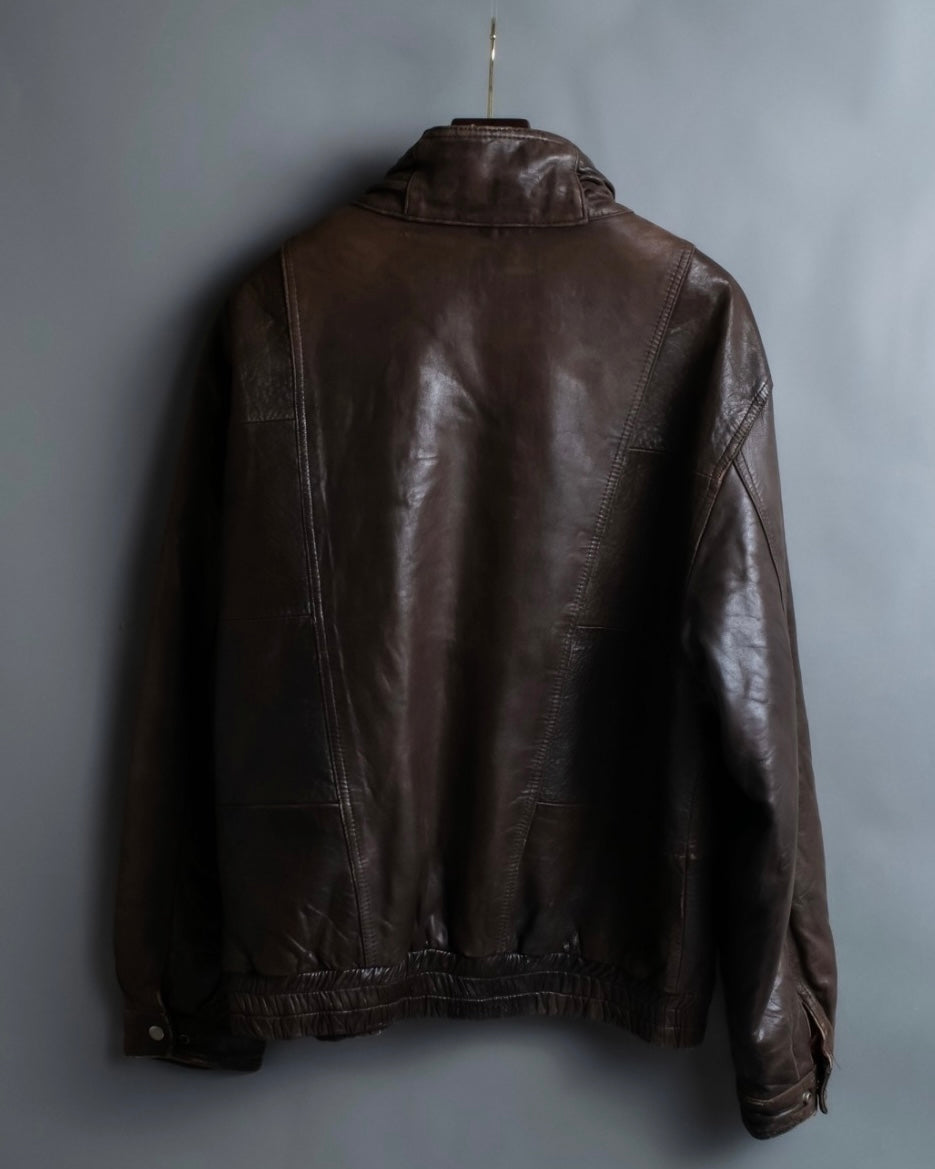 "VALENTINO" Vintage leather blouson