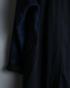 "Y's 2018 aw" Long coat with euphemistic lapels and different materials