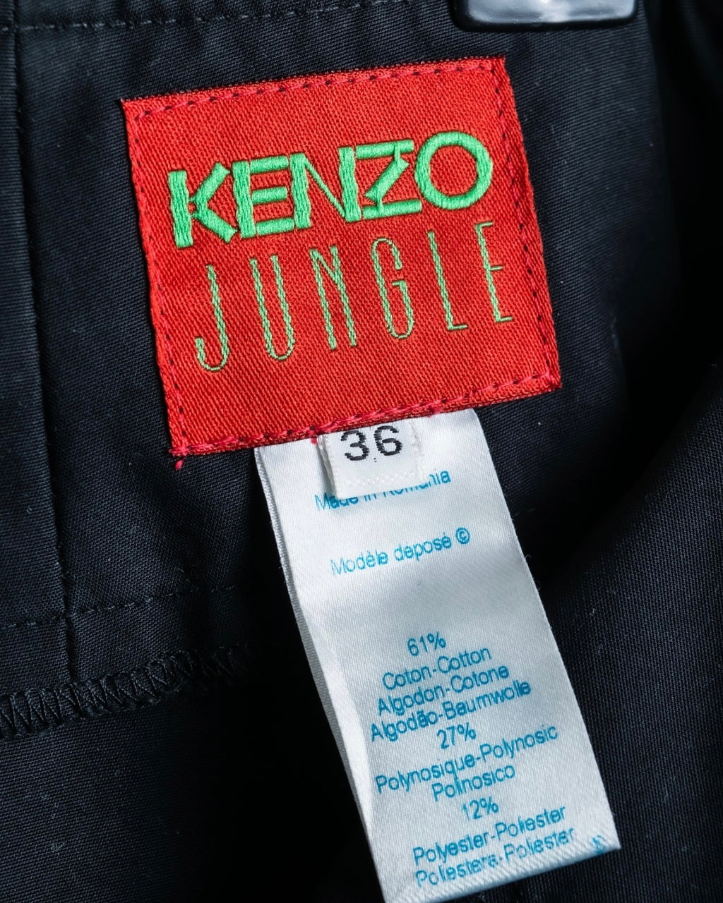 "KENZO" marine design super flare pants