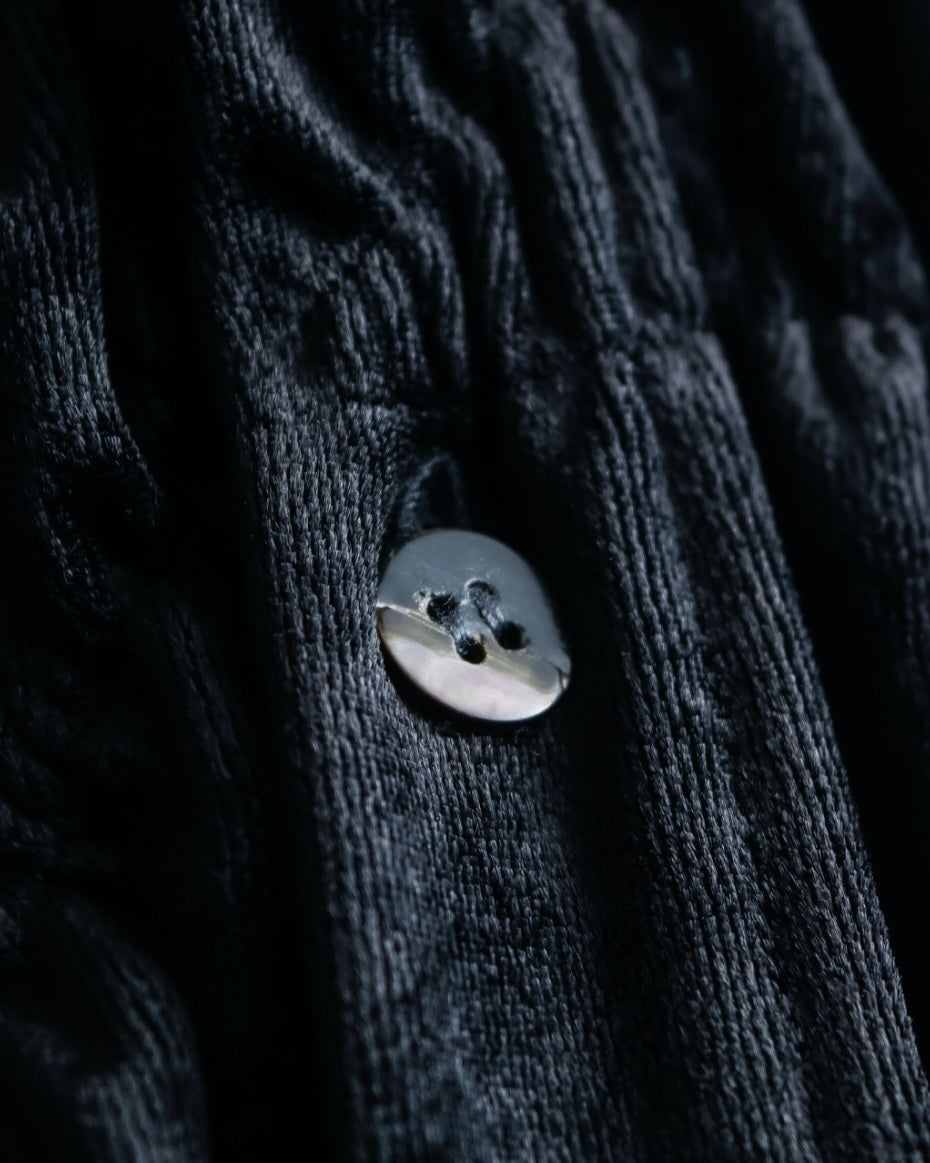 "tricot COMME des GARCONS" Mad velour avant-garde gathered shirt