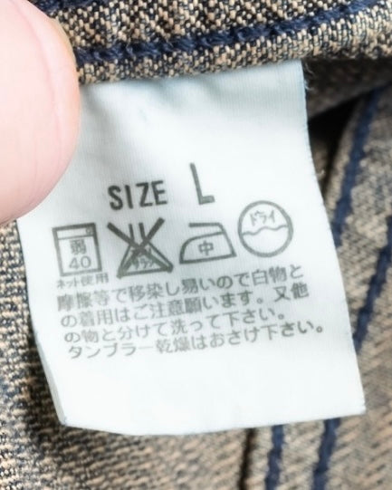 "Levi's Redloop" Aging process pencil stripe denim jacket