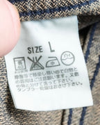 "Levi's Redloop" Aging process pencil stripe denim jacket