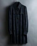 “Burberry Black Label” Trench coat designed long check shirts