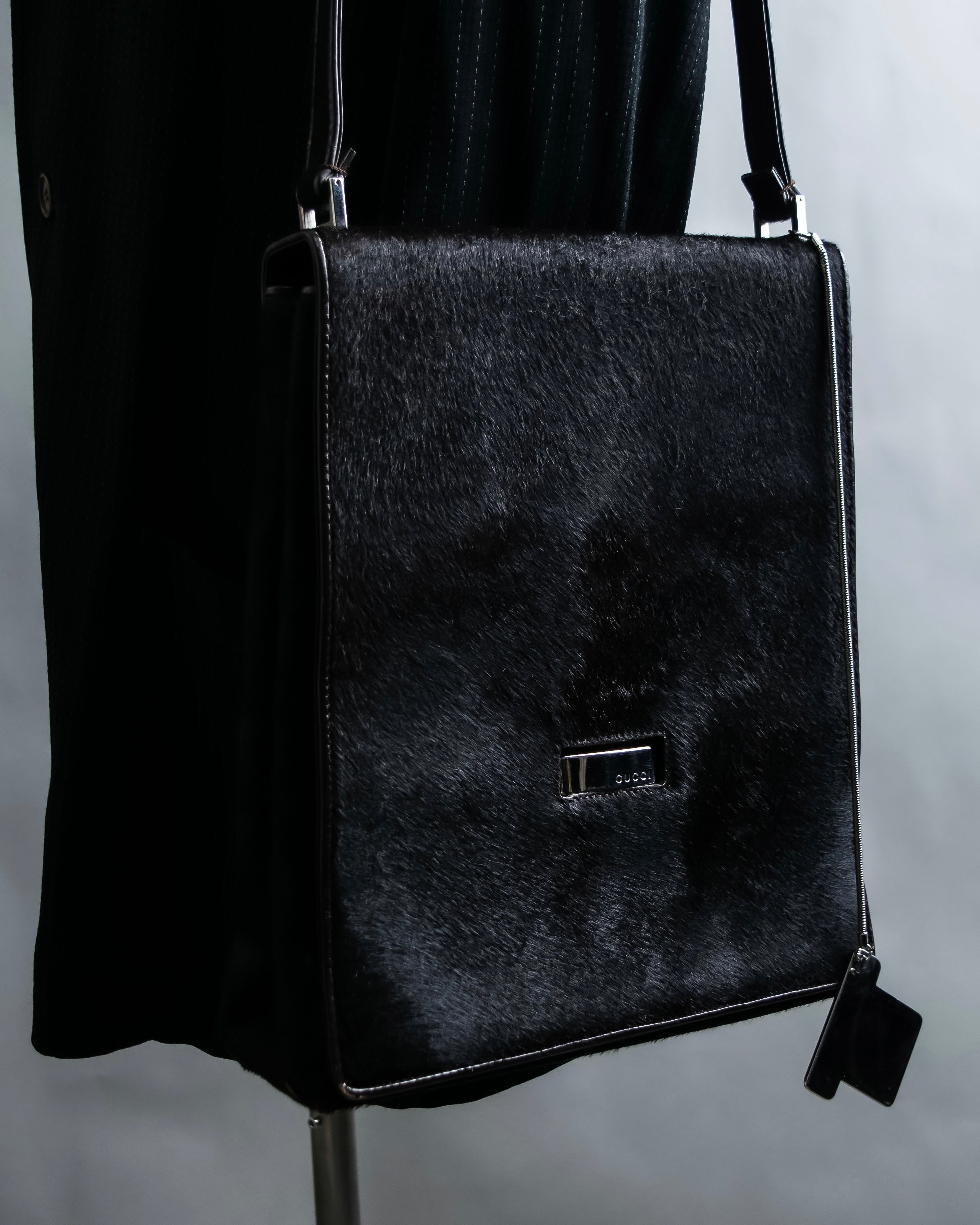 "GUCCI" Harako fur square shoulder bag