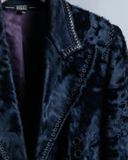 "GIANFRANCO FERRE" Swakara leather tailored jacket