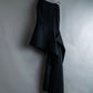 "Yohji Yamamoto" double zip asymmetric skirt