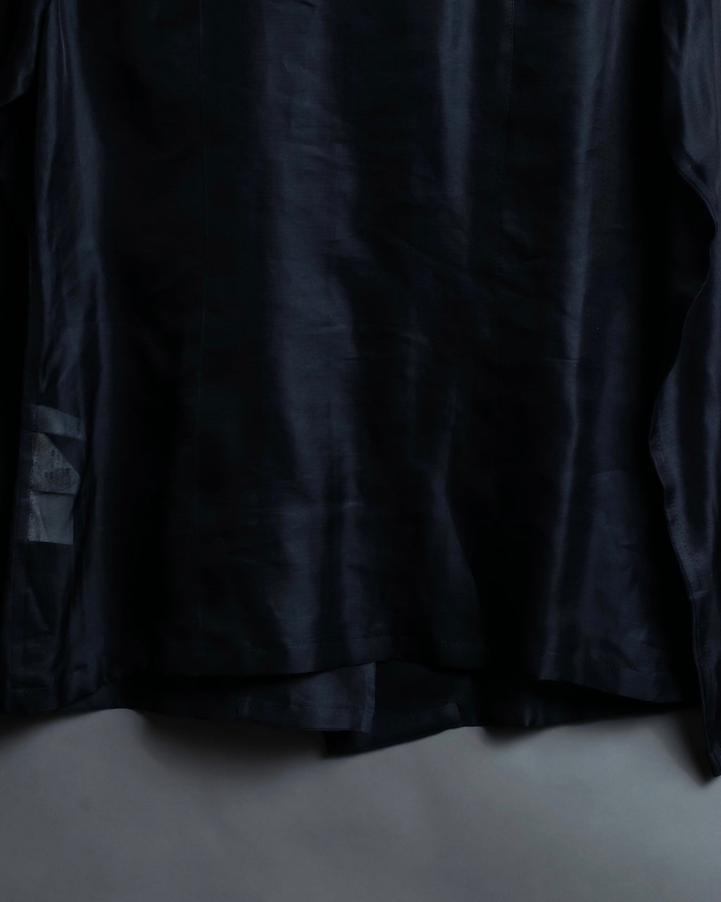 "BALENCIAGA" Silk sheer box designed shirt