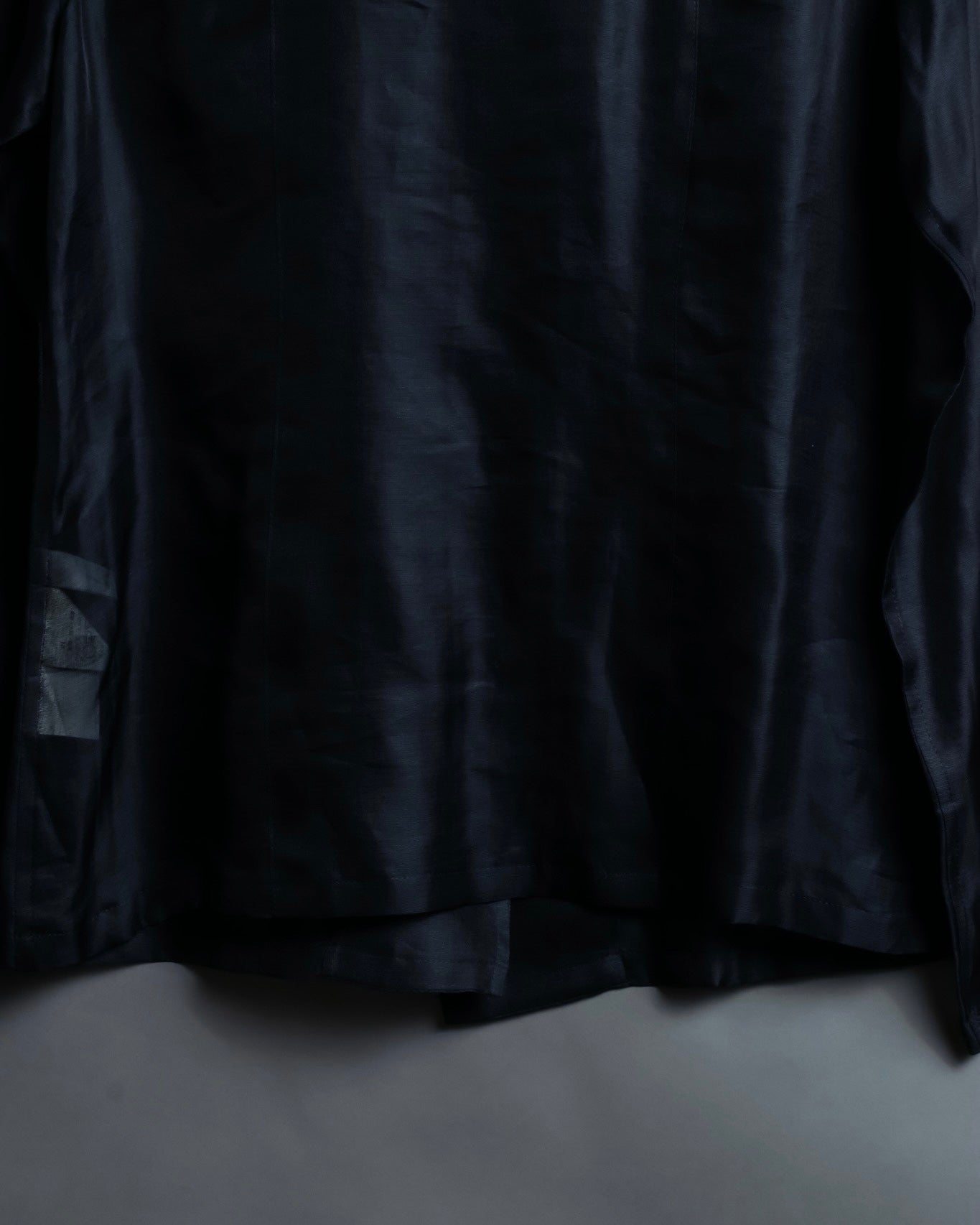 "BALENCIAGA" Silk sheer box designed shirt