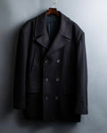 Vintage herringbone drop shoulder p coat