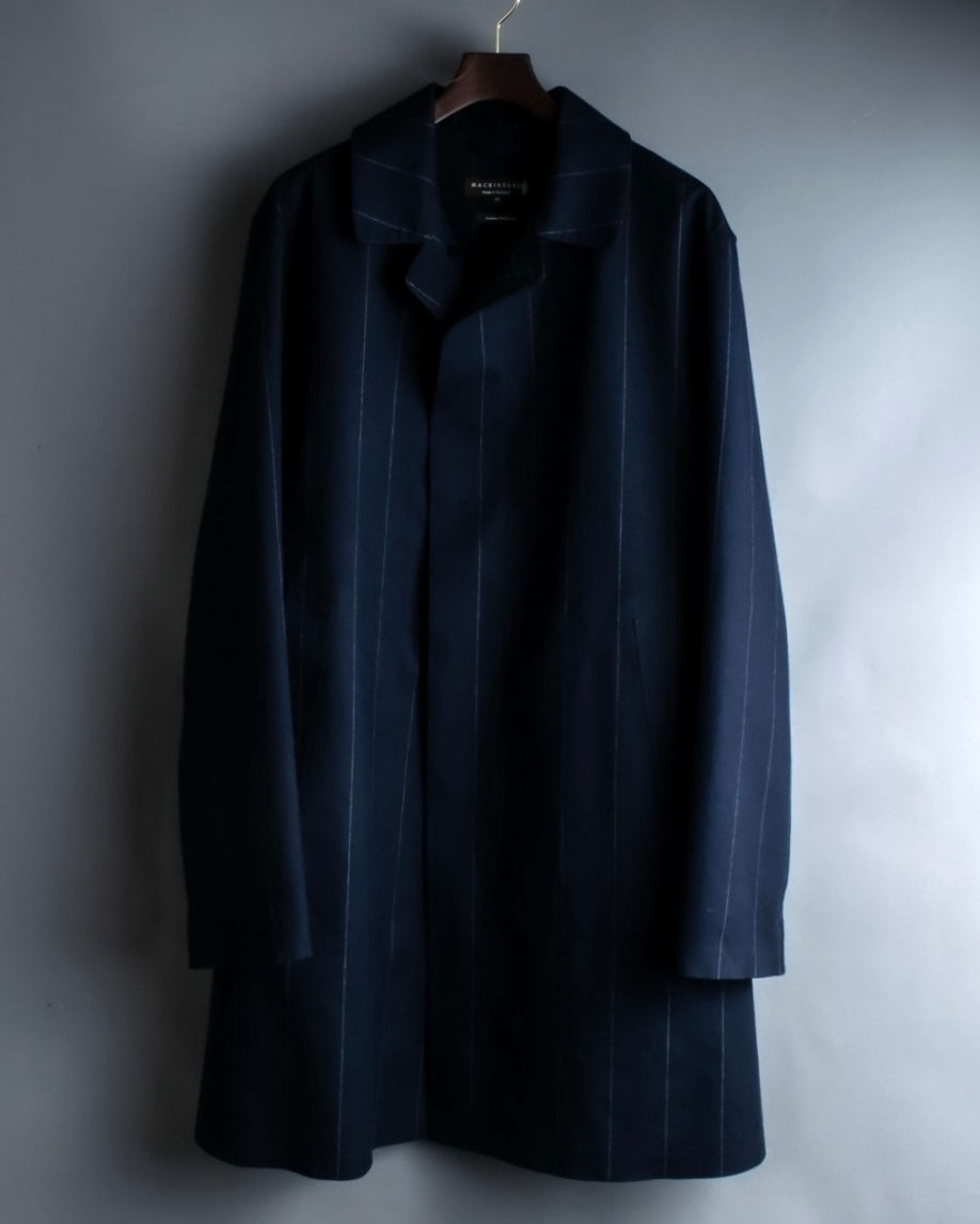 "MACKINTOSH" super oversized striped coat