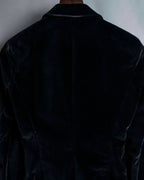 "VERSACE JEANS COUTURE" Velour peak lapel tailored jacket