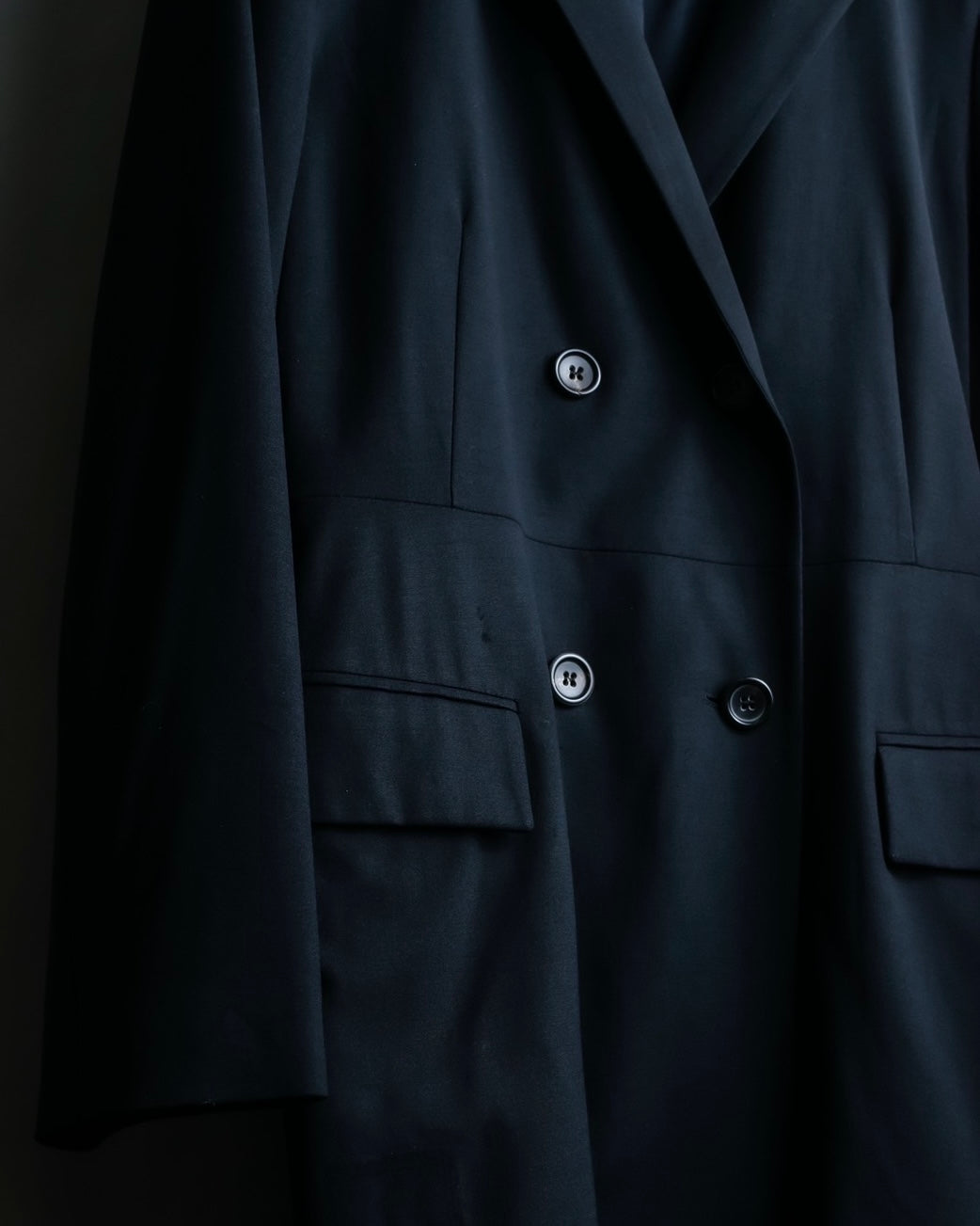 "JIL SANDER" double-breasted lightweight wool jacket