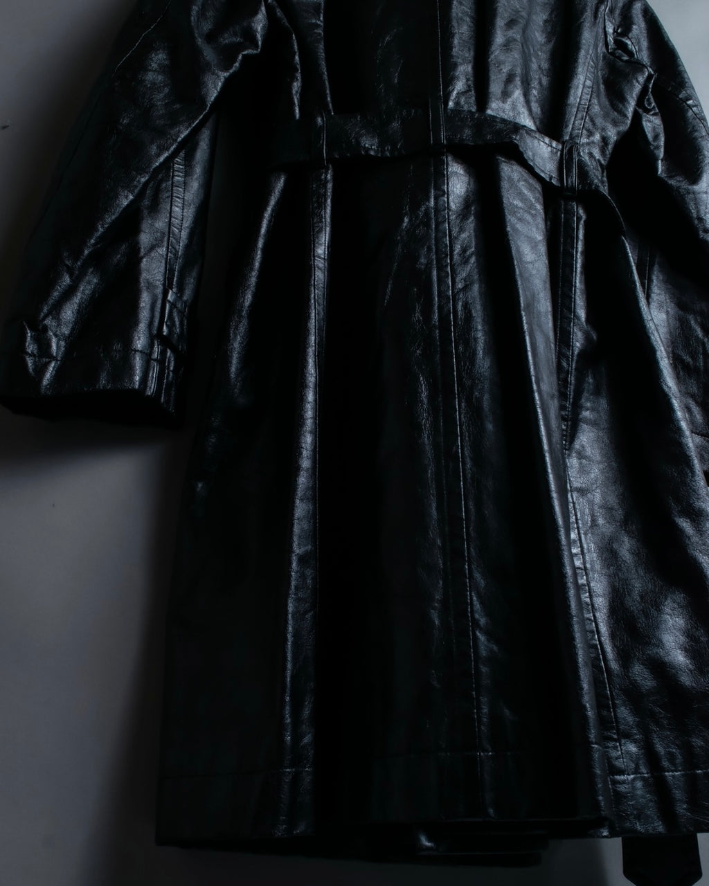 "tricot Comme des Garçons" Archive leather trench coat