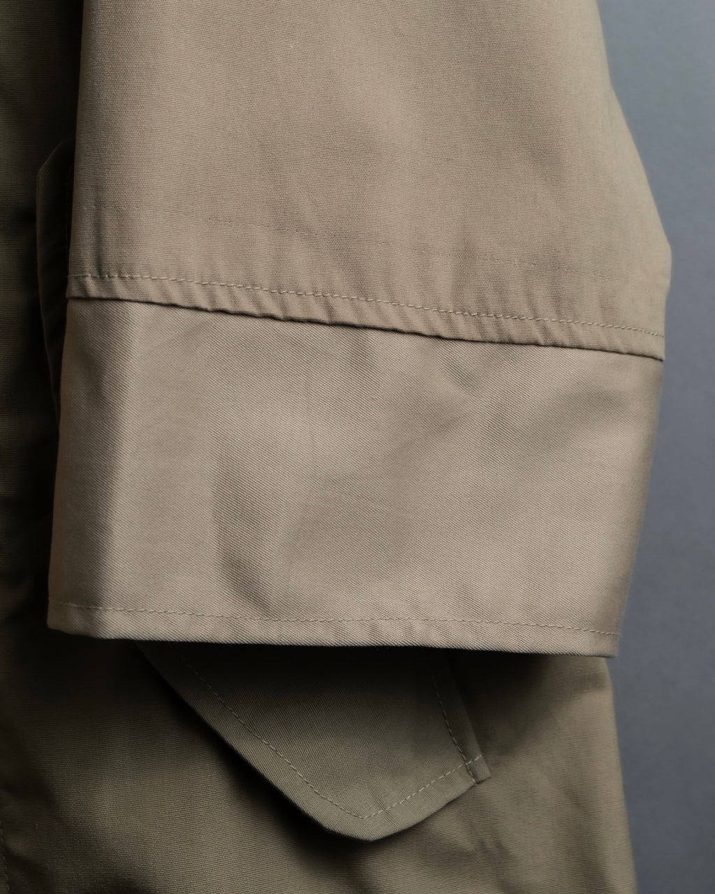 "SEEALL" patchwork designed maxi trench coat