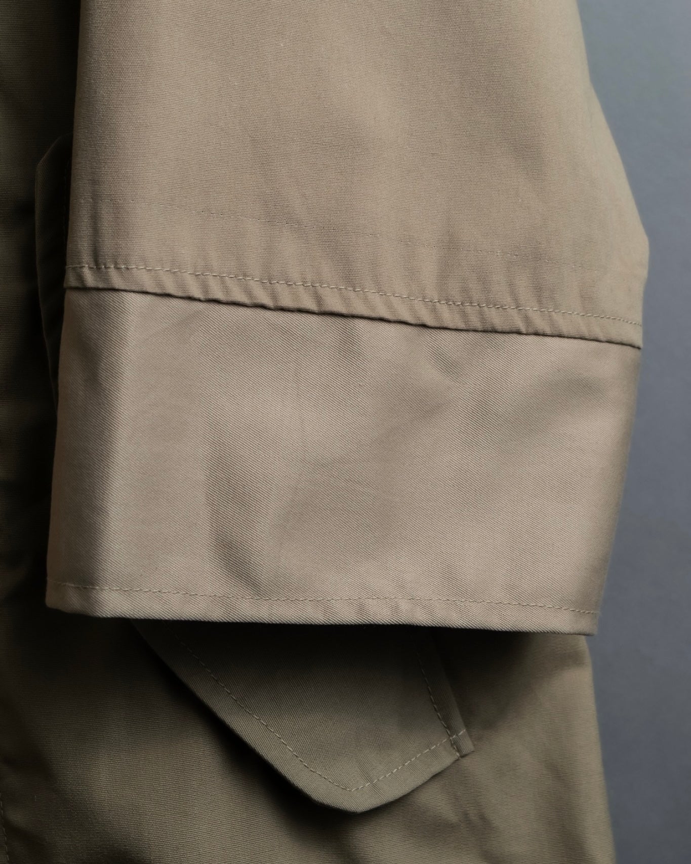 "SEEALL" patchwork designed maxi trench coat