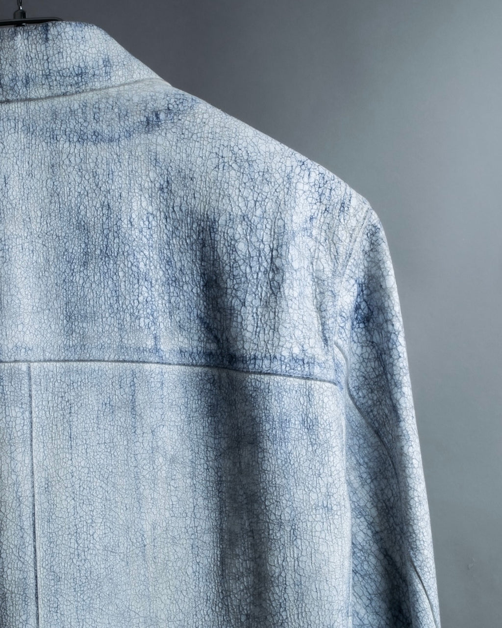 "CRISTIANO di THIENE"Crack design white leather jacket