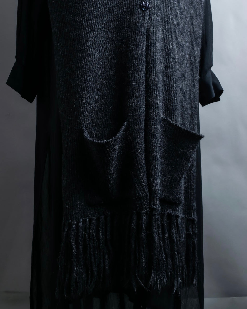 "Jean-Paul GAULTIER" super long muffler cardigan