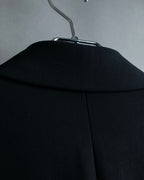 "Alexander wang"Leather piping tailored jacket with back fastening design