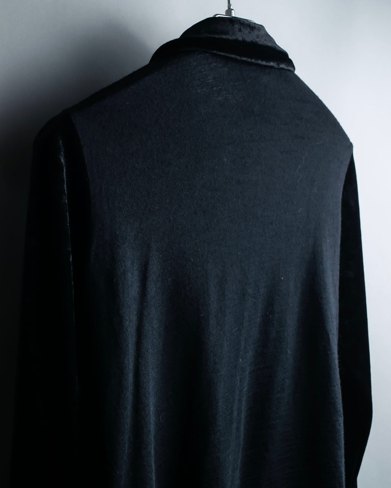 "tricot COMME des GARCONS" Mad velour avant-garde gathered shirt