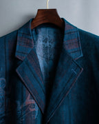 XL Vintage iridescent corduroy tailored jacket