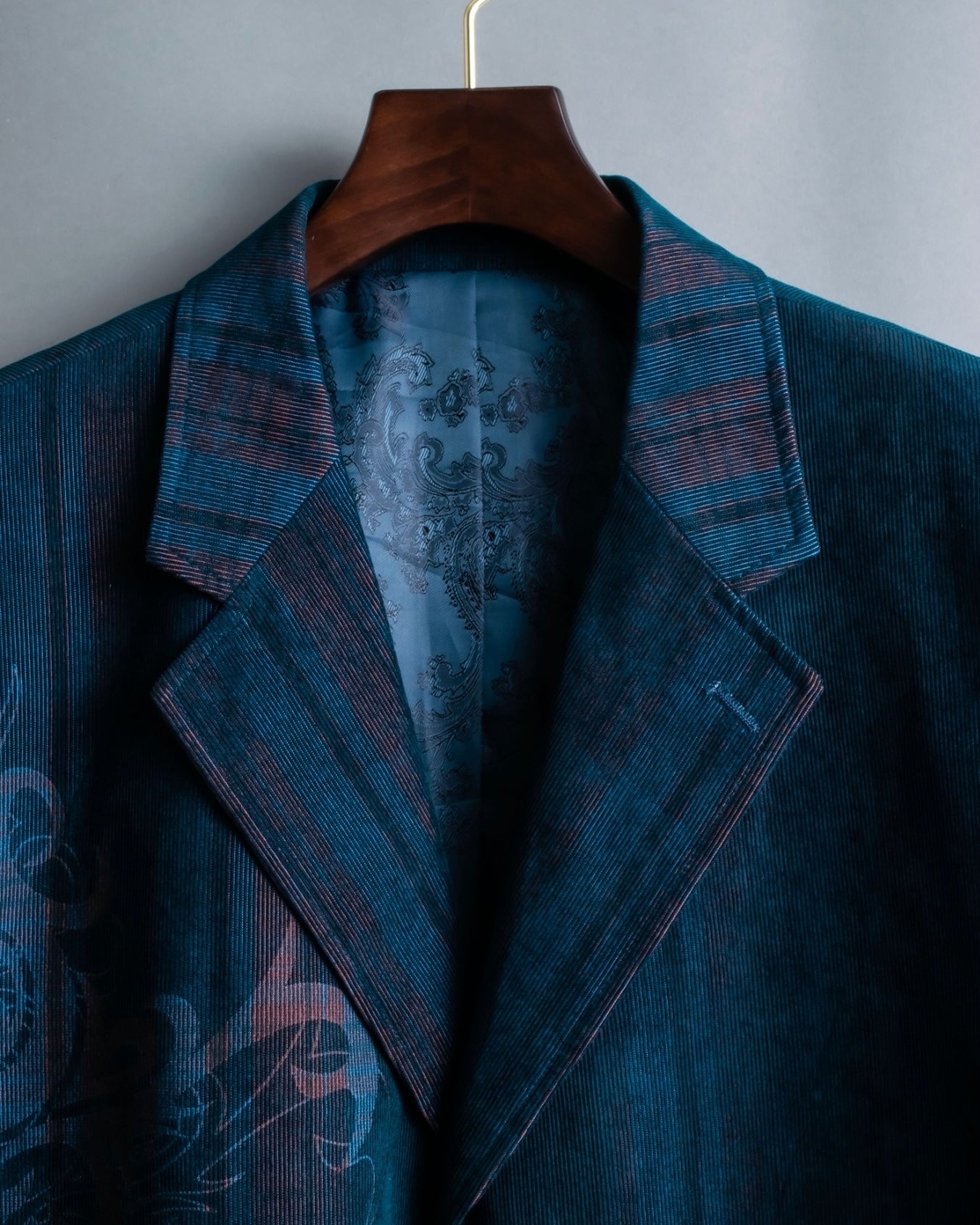 XL Vintage iridescent corduroy tailored jacket