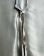 "Maurizio Pecoraro" gather sleeves glossy silver spring coat