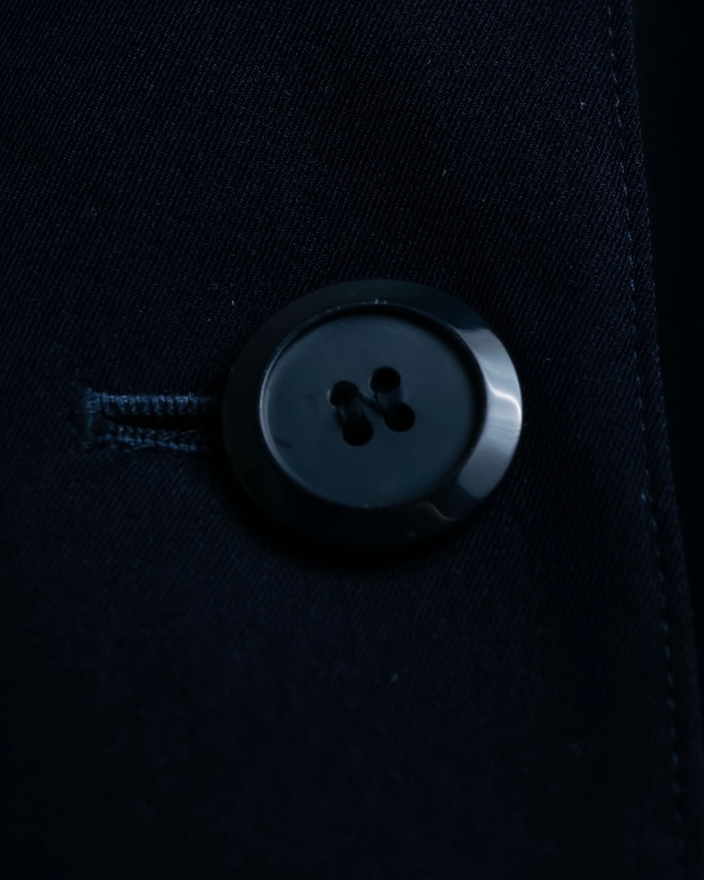 Vintage super long dark blue trench coat