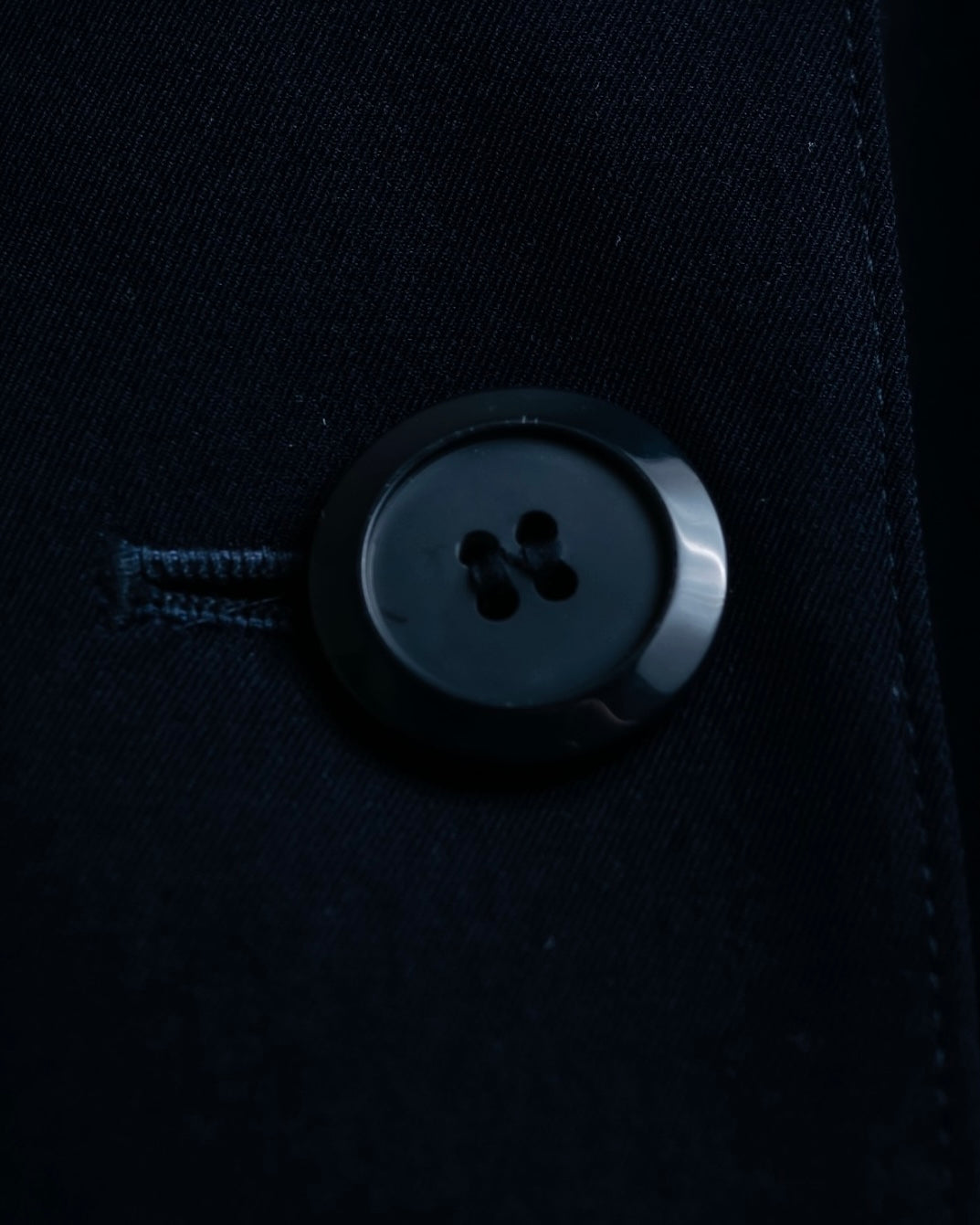 Vintage super long dark blue trench coat