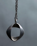 “Georg Jensen” inside out designed silver chain necklace