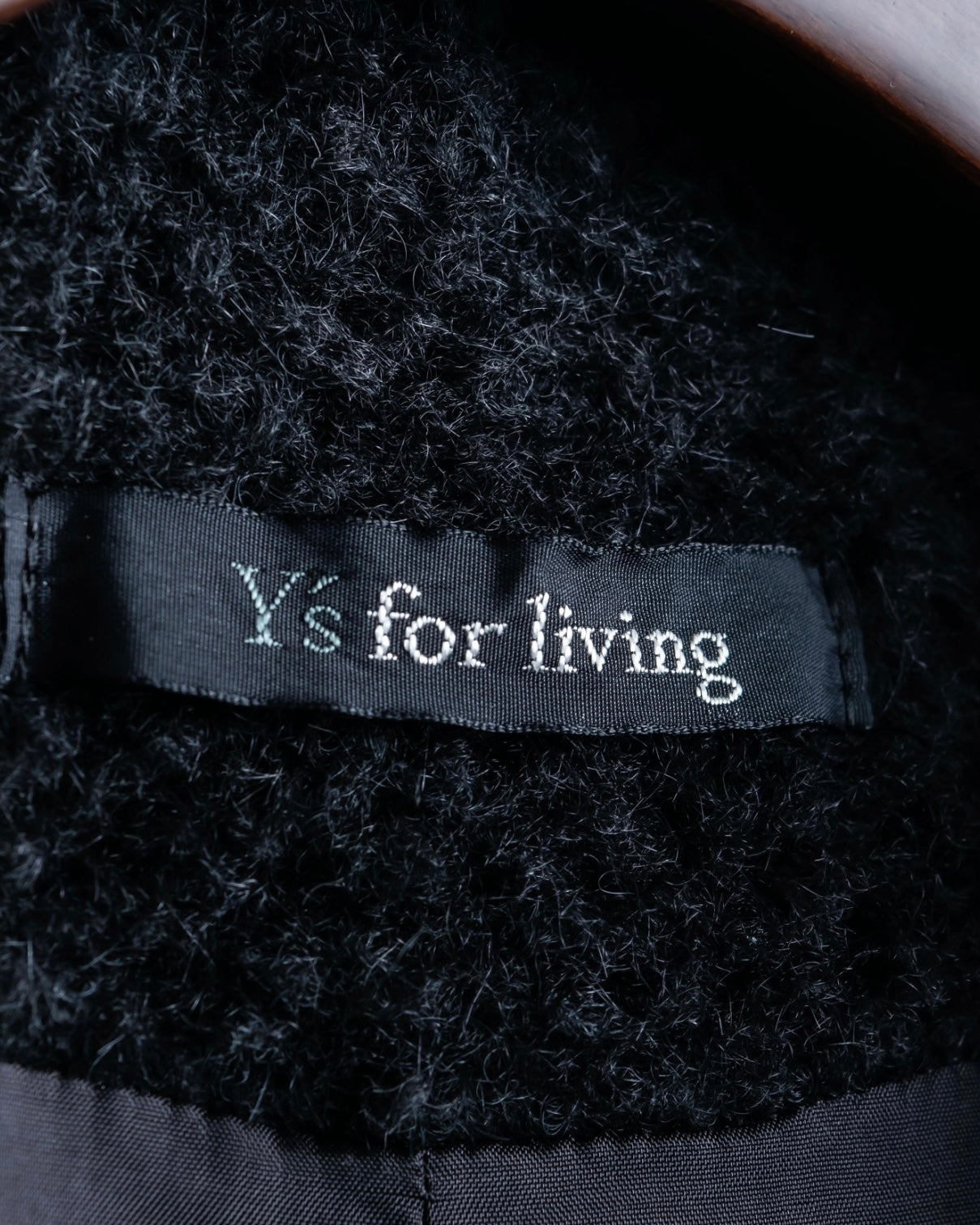 "Y's for living" Alpaca big collar airy coat