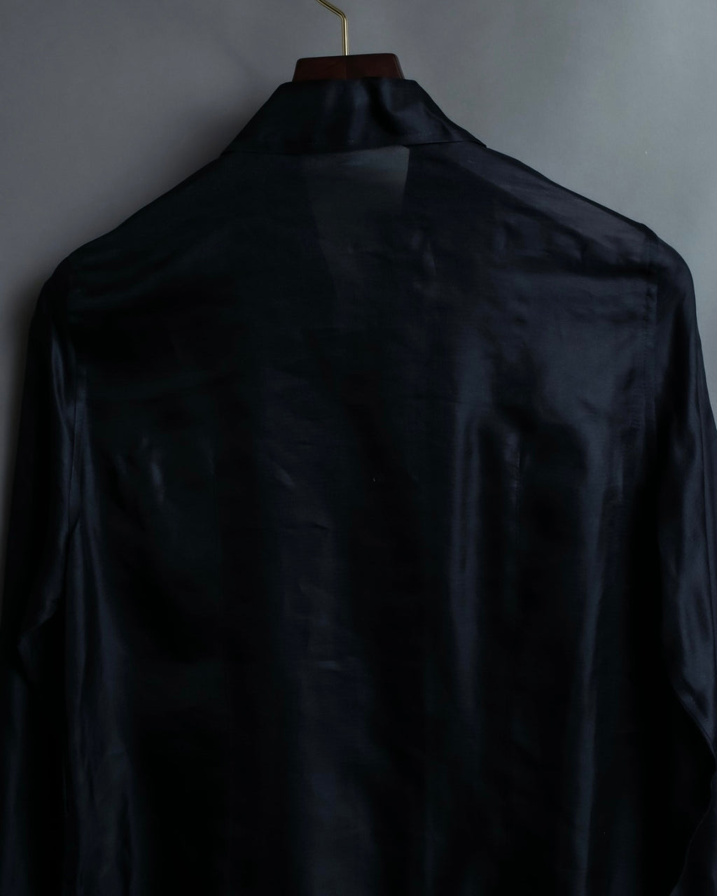 "BALENCIAGA" Silk sheer box designed shirt
