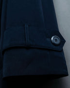 Vintage super long dark blue trench coat
