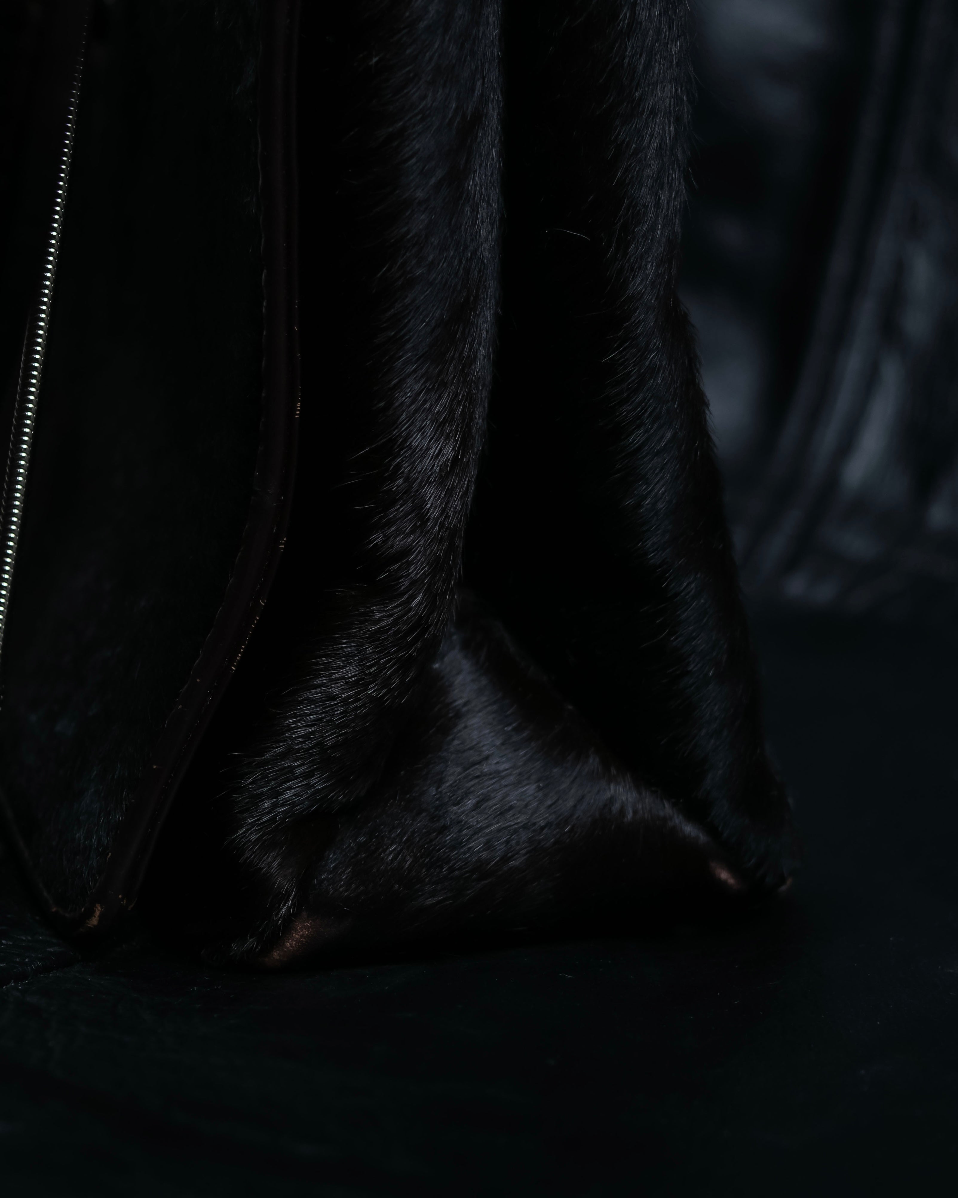 "GUCCI" Harako fur square shoulder bag