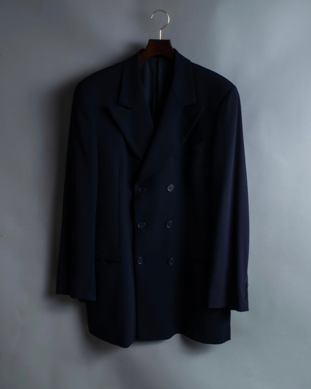 "EMPORIO ARMANI" Double-breasted long tailored jacket