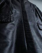 "Emporio Armani" leather stitch special design jacket