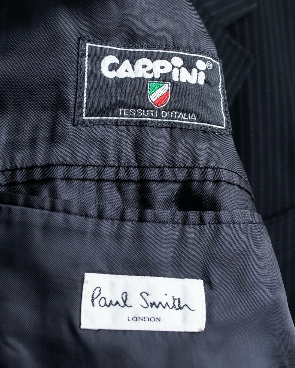 "Paul Smith London" Stitch design stripe compact lapel single tailored jacket