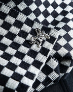 "DOLCE&amp;GABBANA" checkered pattern glitter stole