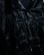 "tricot COMME des GARCONS" Mad velour avant-garde gathered shirt