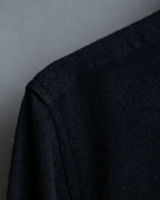 "COMME des GARCONS HOMME"Summer wool zip-up box silhouette jacket