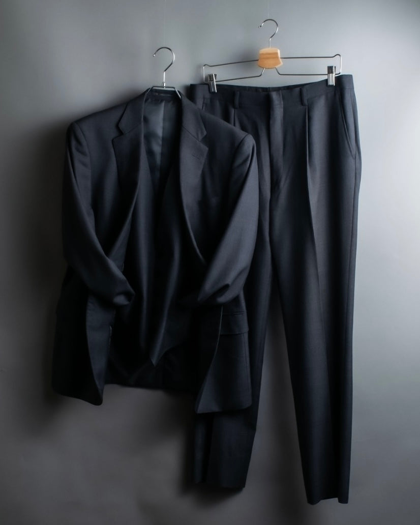 "KANSAI YAMAMOTO" Grey hidden check three-piece set up